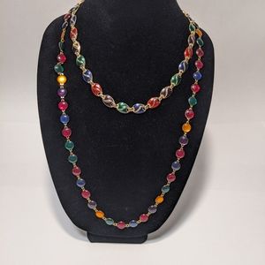 Vintage colorful necklaces